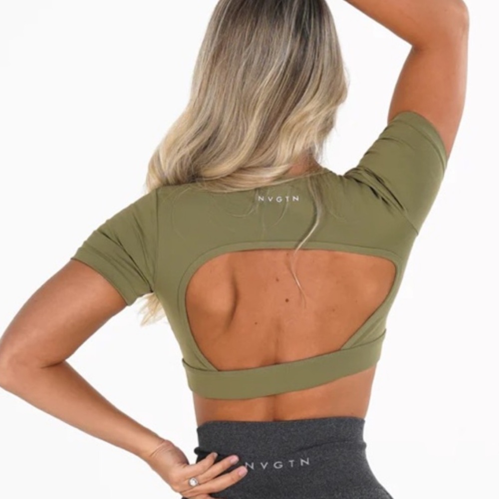 NVGTN Open Back Crop Top